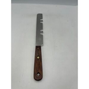 Stanhome Frozen Food Knife Brown  Stainless Steel Wood Handle